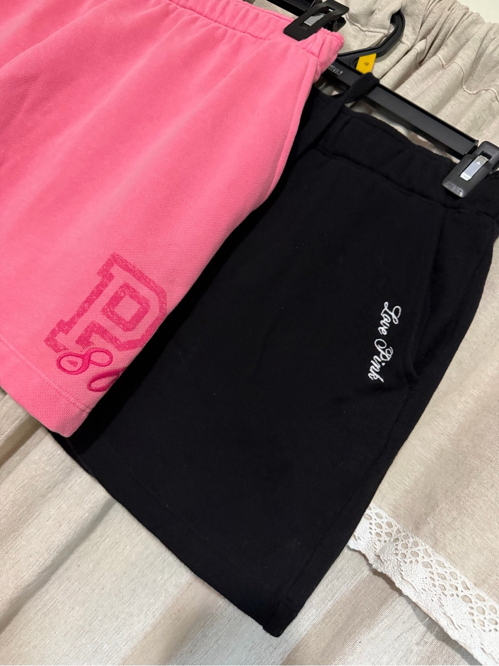 PINK Victoria's Secret Women's Pink and Black Sport Skorts